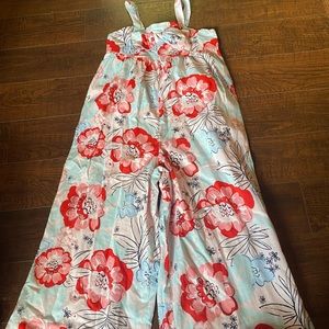 Janie and jack floral jumpsuit size 8 new with tags